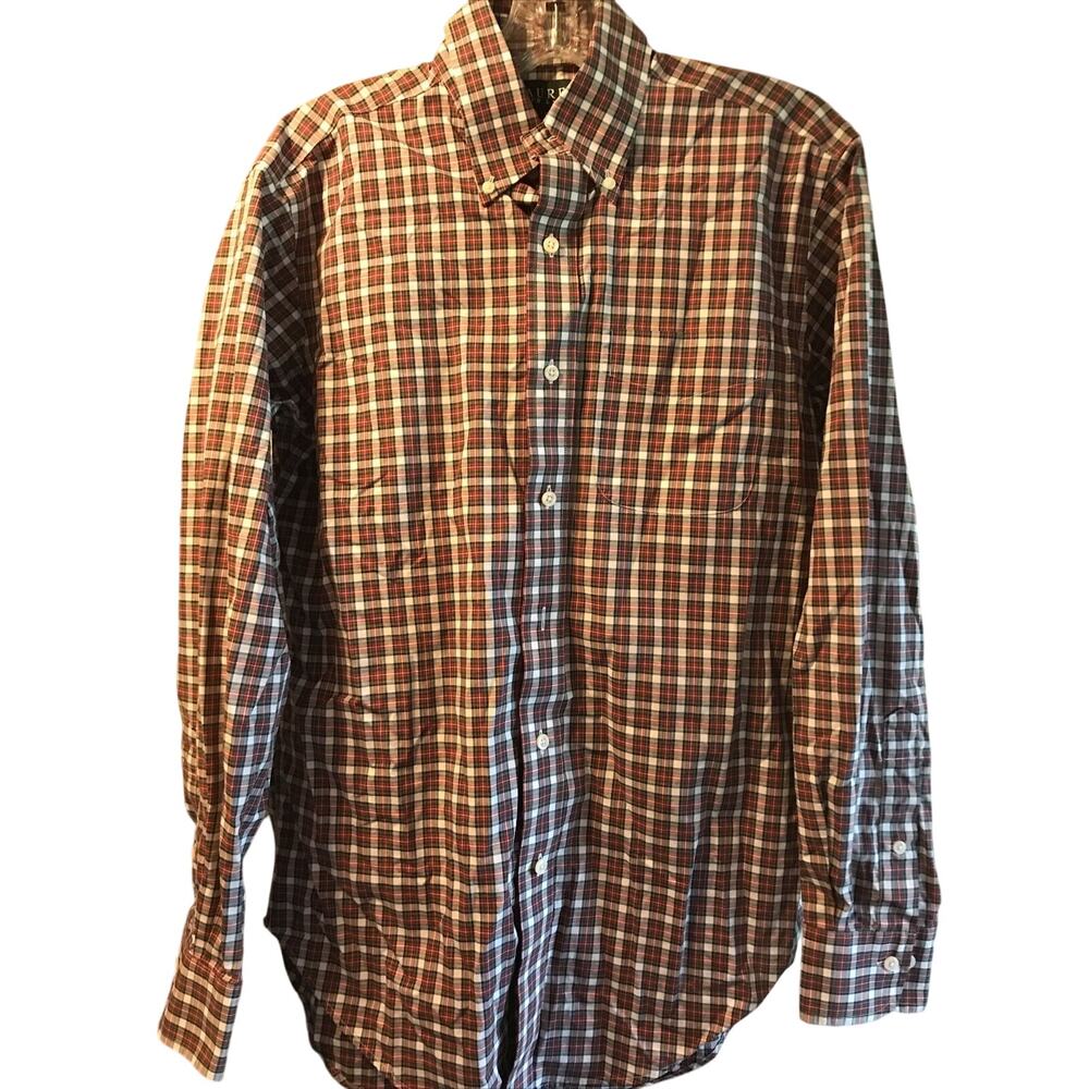 Lauren Ralph Lauren Men’s 14.5 32/33 Red Plaid Long Sleeve Button Down Shirt